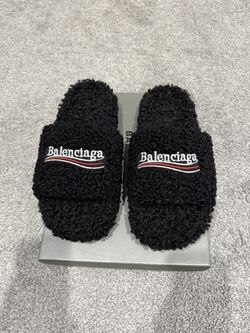 Balenciaga Furry Slides