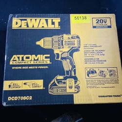 Dewalt Atomic 20volt Drill Plus Charger And Battery Brand New