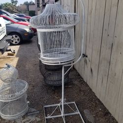 vintage birdcage w/stand 