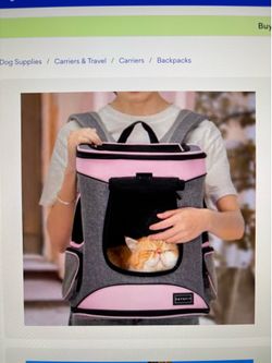 Backpack pet carrier