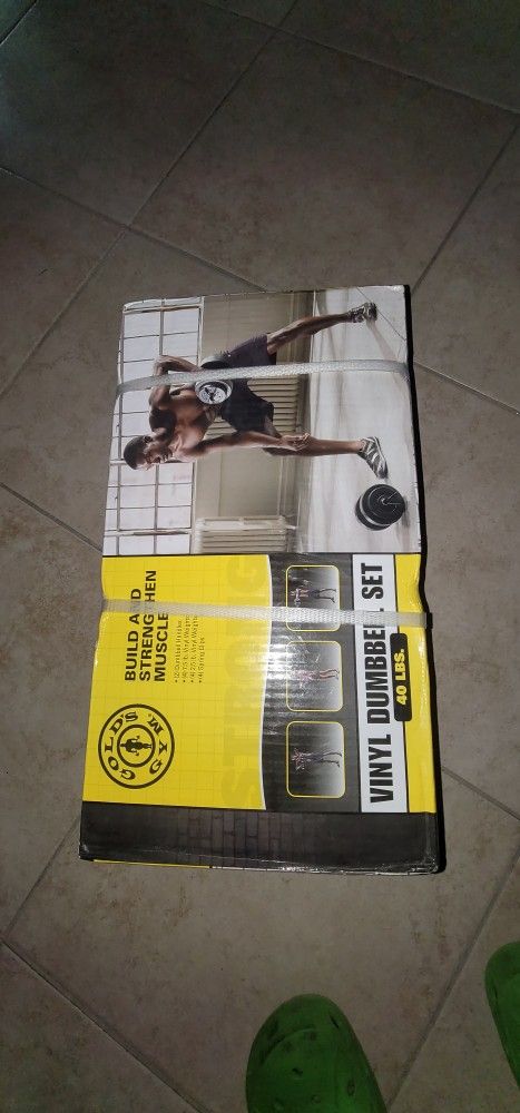 Vinyl Dumbbell Set 40 LBS 