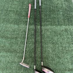 Women’s Adams Idea Driver, 3 wood and Putter all new grips