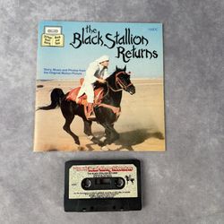 VTG Black Stallion Returns Read Along Book Cassette Tape Set Buena Vista 1983