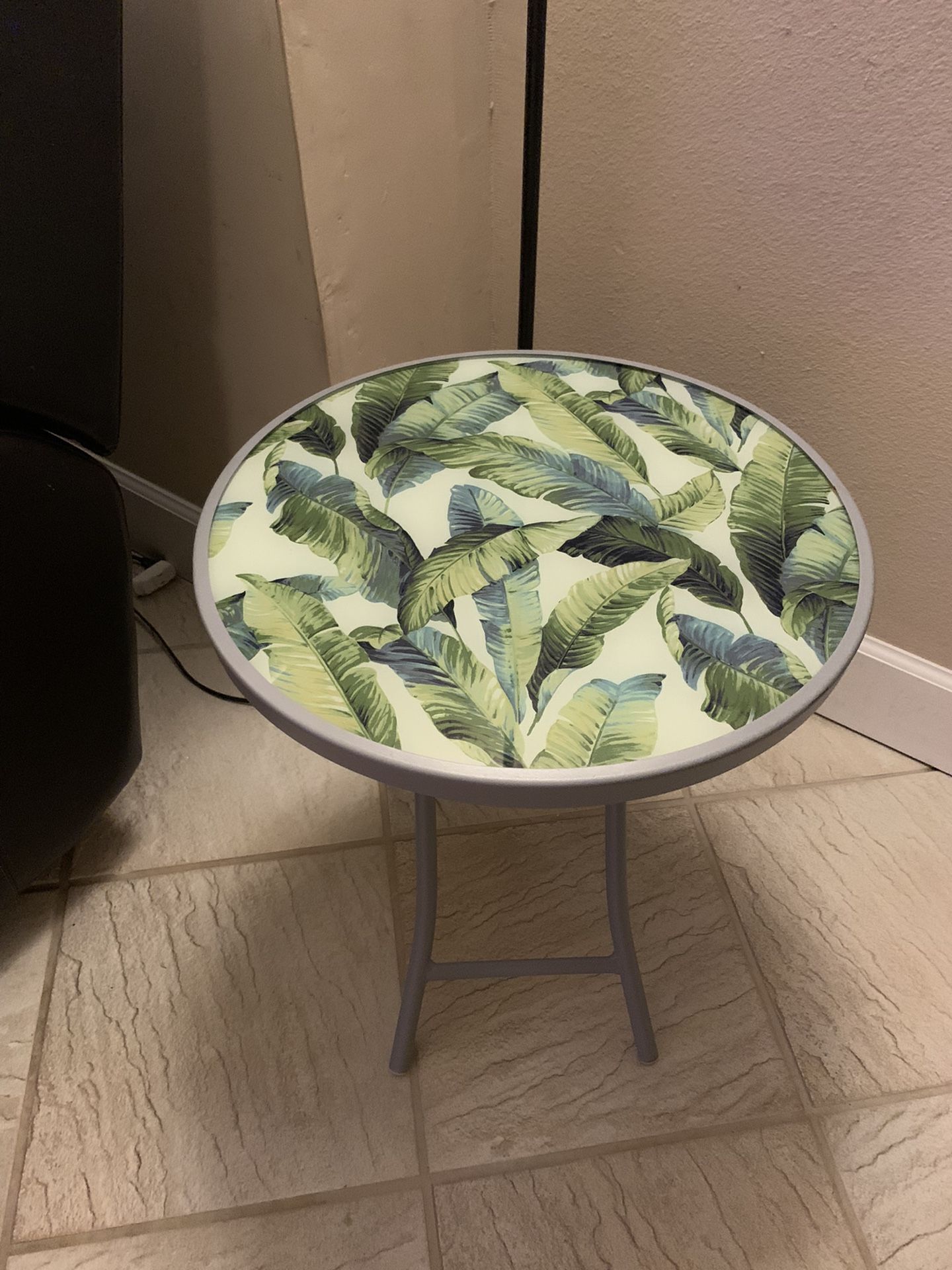 20” Tropical End Table Night Stand Outdoor Patio Decor