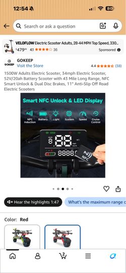 FAST ELECTRIC SCOOTER