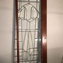 Leaded & beveled glass door (antique)