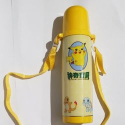 Vintage 1998 pokemon (GO) Pikachu Docket Monsters  8 Thermos  Nintendo japan