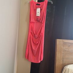 AKIRA Pink Bling Dress Size Large