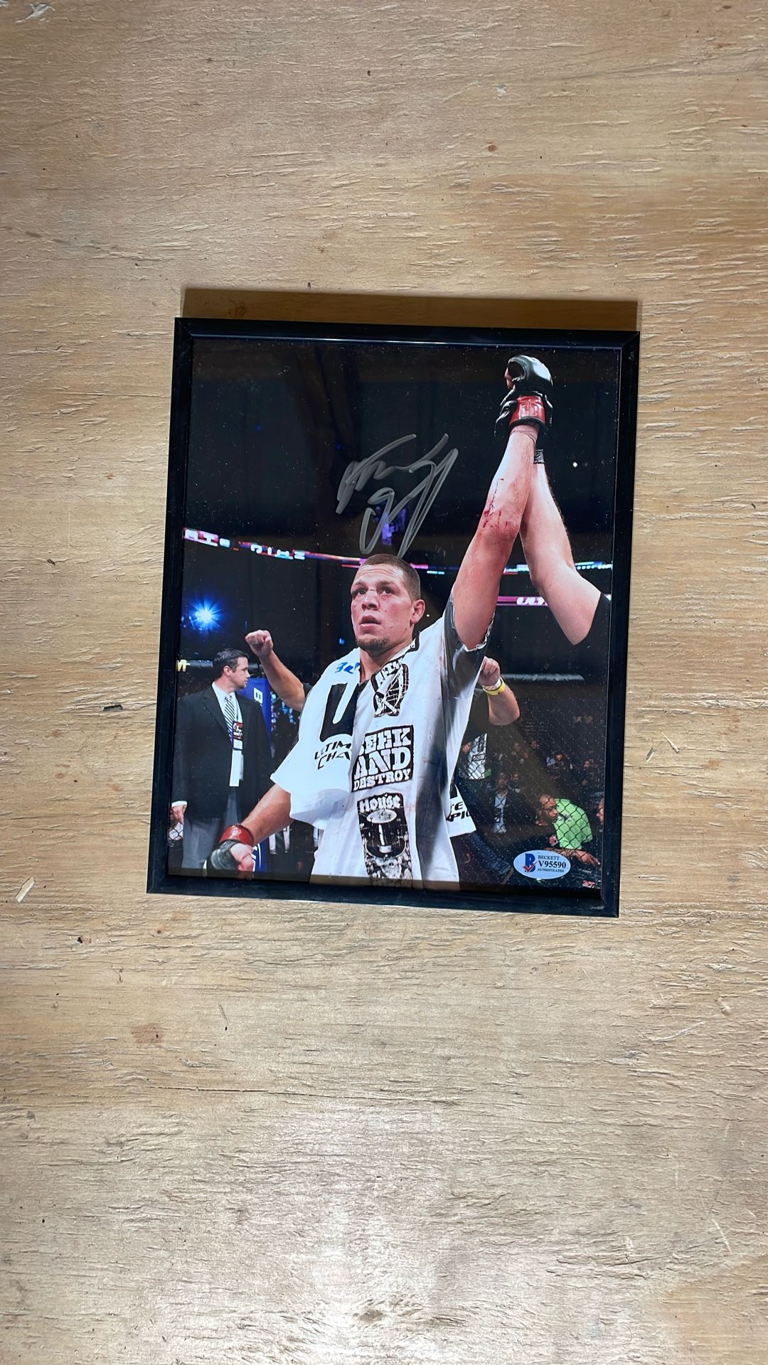 Nate Diaz Signed 8x10