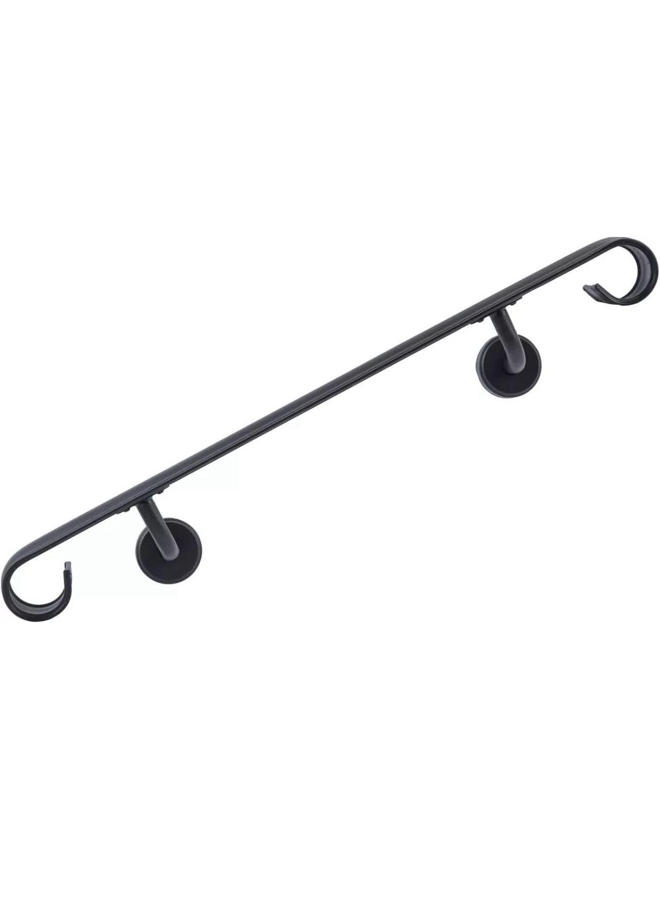 New 4ft Steel Handrail For Steps Stair Railing Hand Rail Wall-mounted Indoor Rail (B656)