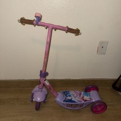 Girls Disney Princess Purple Kid Scooter 3-6years Old