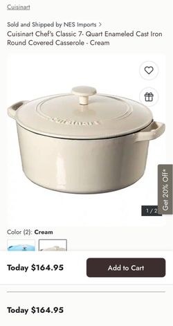 Cuisinart 7-Quart Enameled Cast Iron Casserole