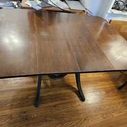 Antique Brickwede Dining Table 6 Chairs Secret Compartment