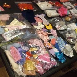 20 pieces Vintage BARBIE & KEN clothing & accessories. Preselected and prepackaged ready to ship.