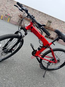 Camping Folding Mountain Bike Red