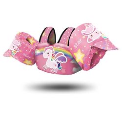 Chriffer Kids Swim Vest Life Jacket for 30-55 Pounds Boys and Girls, Toddler Floaties with Shoulder Harness Arm Wings for 2,3,4,5,6,7 Years Old Baby