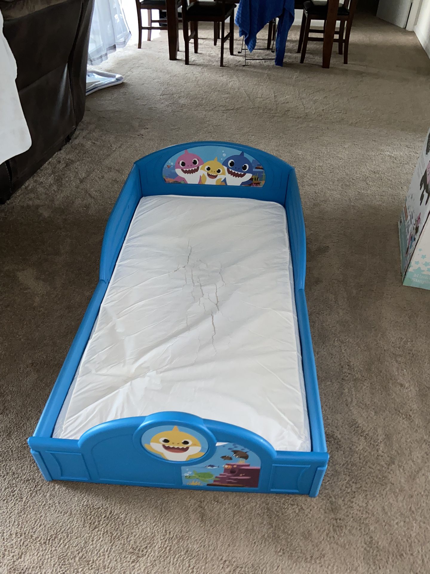 Baby Shark Toddler Bed + Mattress
