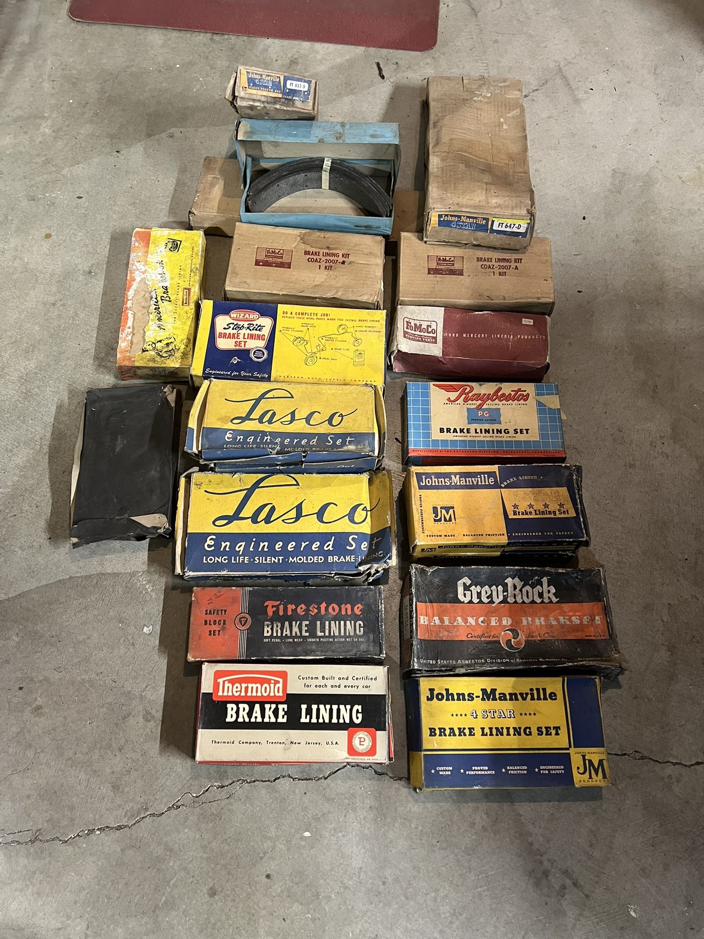 “Free”  “Free” Early 1940S To 1950S Brake Lining Vintage Auto Parts