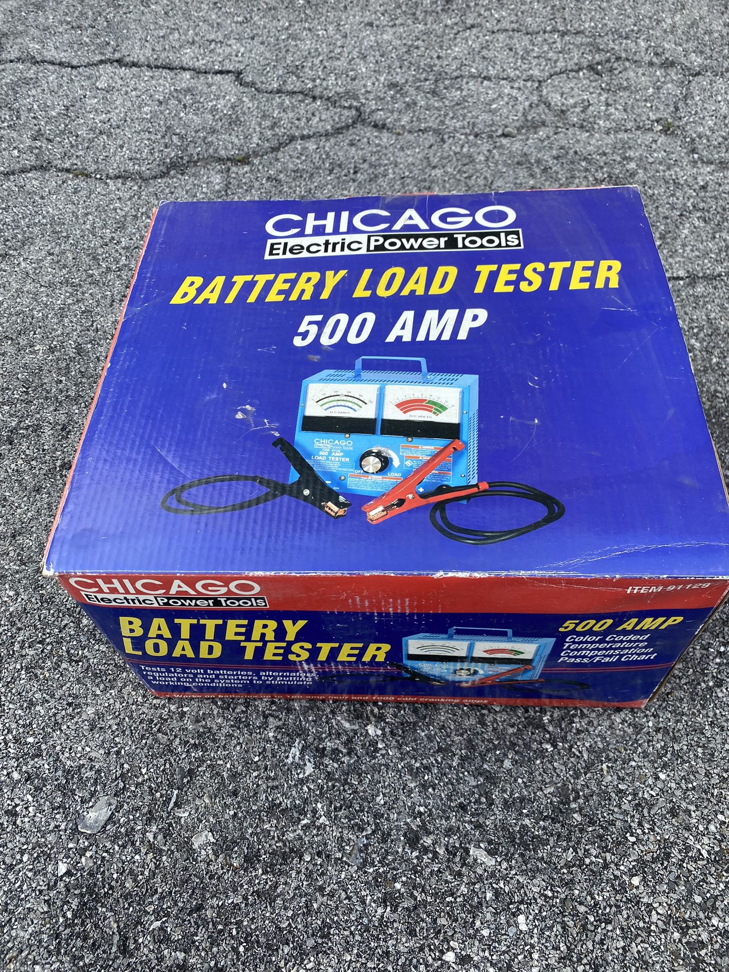 Chicago #91129 500 Amp Carbon Pile 12-volt Load Tester