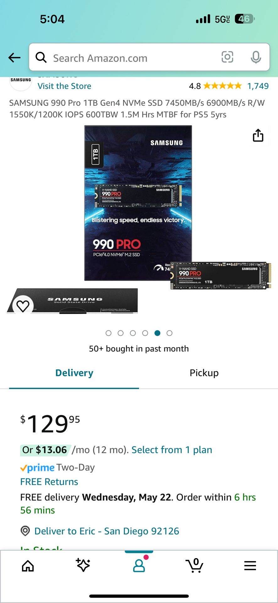 Samsung NVMe SSD 990 Pro