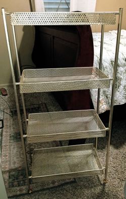 Gold metal folding rack