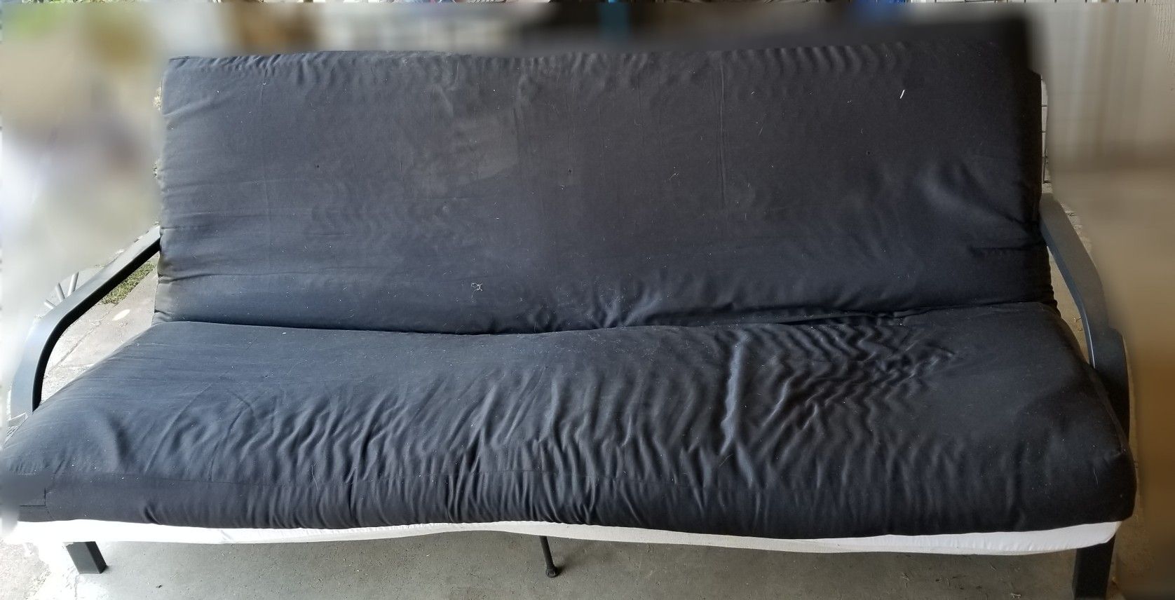 Black Metal Futon