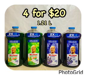 Mr. Clean Multi Surface Cleaner 41 fl oz (1.21 L), 4 for $20