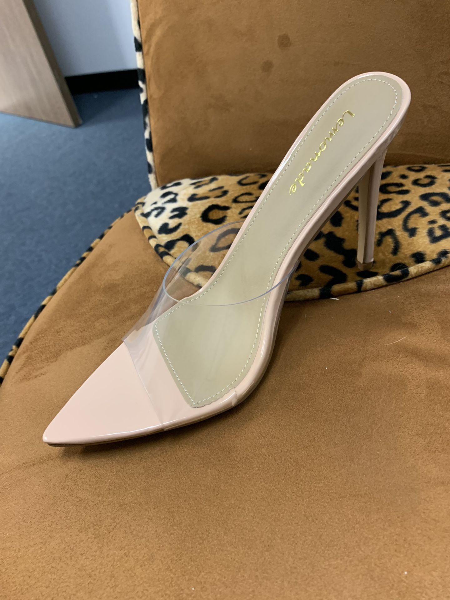 5” Nude / Clear Pointy Heels