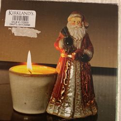 Vintage Santa With Candle