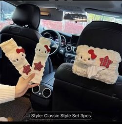 Hello Kitty Car Accessories Classic Style Set 3pcs