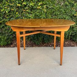 Mid Century Modern Teak Extendable Dining Table