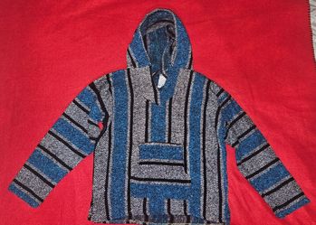la malinche hood mexican baja hoodie small
