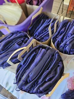 202 Purple Chair Sashes $0.50 each