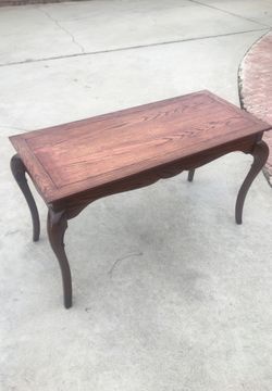 Oak entry table