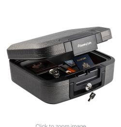 Sentry®Safe Fire/Waterproof Chest, 0.28 Cu Ft, Gray