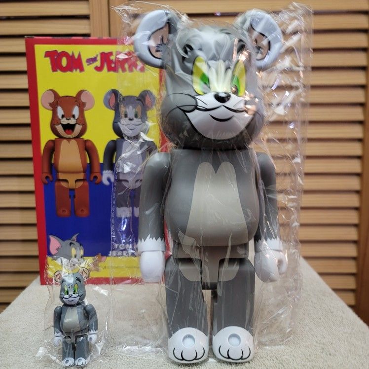 BEAR BRICK The Classic * TOM & JERRY * TOM in Color GRAY 11inch
