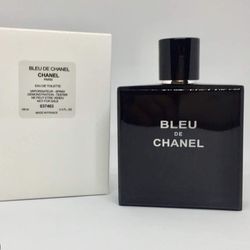 Chanel Blue Edt Spray For Men's 3.4 Oz Tester