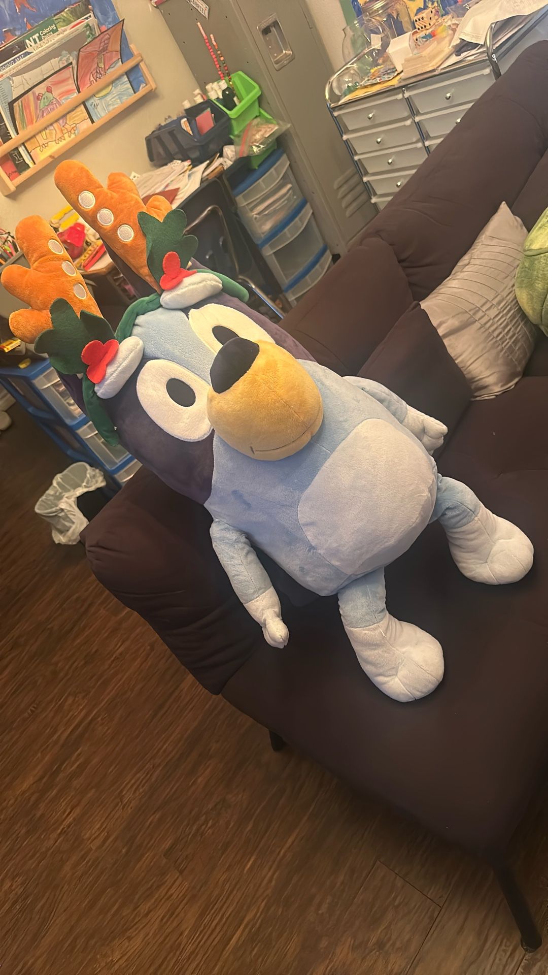Jumbo Christmas Bluey Plush Doll
