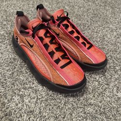 Nike Flyknit Bloom Hot Punch Red Stardust Black Shoes 