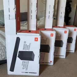 JBL 3.1.2 Ch. Cinema SB595 Dolby Atmos Home Theater Soundbar ~ Deep Bass w/ Wireless Subwoofer