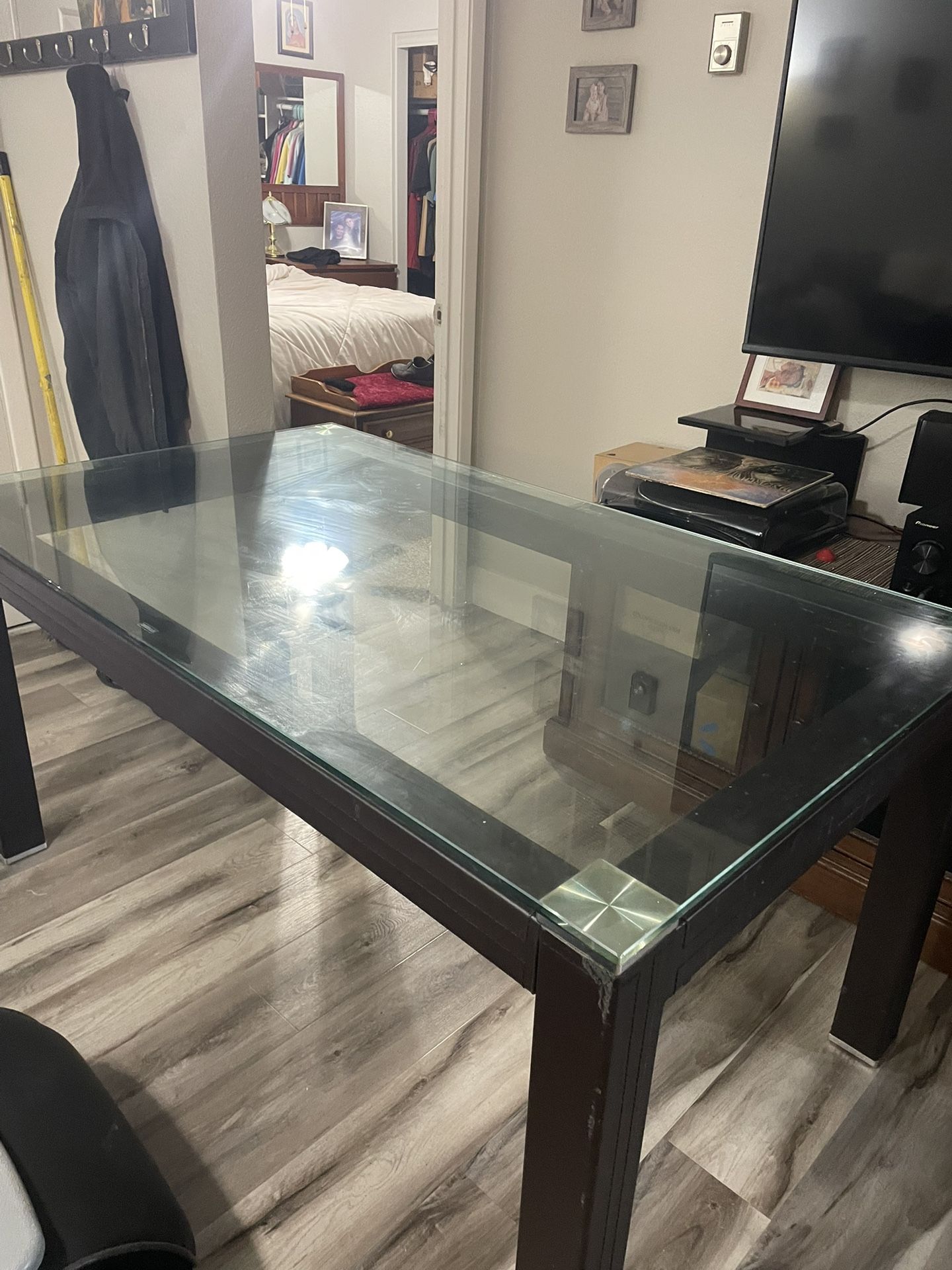 Glass Top Table