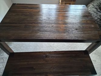 table and bench