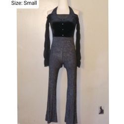 Black & Silver Dancer Jumpsuit !