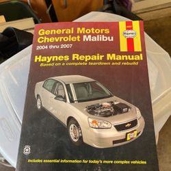 2004-2007 Chevy Malibu Haynes Vehicle Repair Manual 38027