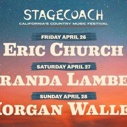2024 Stagecoach Country Music Festival - Sunday (Morgan Wallen, Hardy, Bailey Zimmerman) Passes