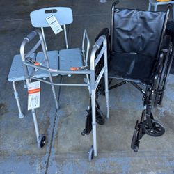 Wheelchair Bath Chair And Walker