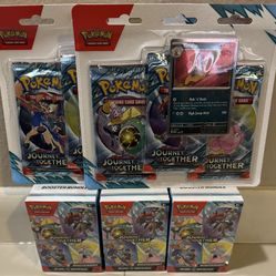Pokemon- Journey Together- Blisters And Booster Bundles 