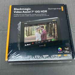 Blackmagic Design Video Assist 7" 12G-SDI/HDMI HDR Recording Monitor