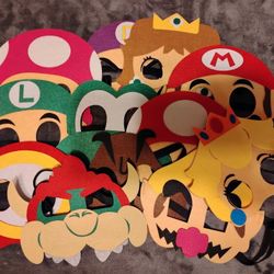 Super Mario Party Masks lot of 15 
