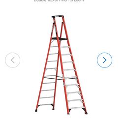 Werner 10 foot ladder with guard rail